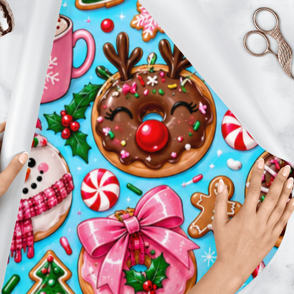 3Pack Gift Wrapping Paper Sheets christmas donut
