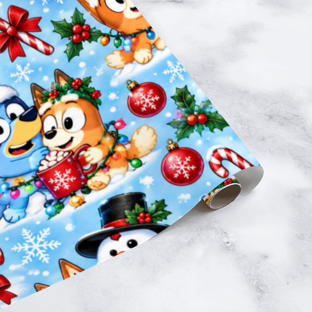 3Pack Gift Wrapping Paper Sheets bluey wallpaper