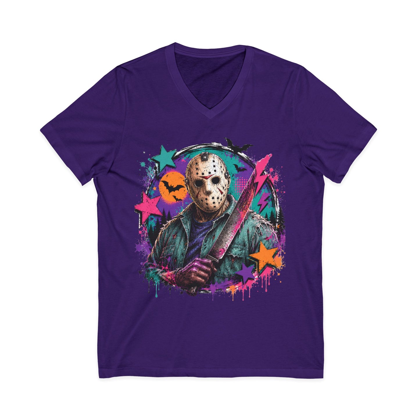 Unisex Jersey Short Sleeve V-Neck Tee