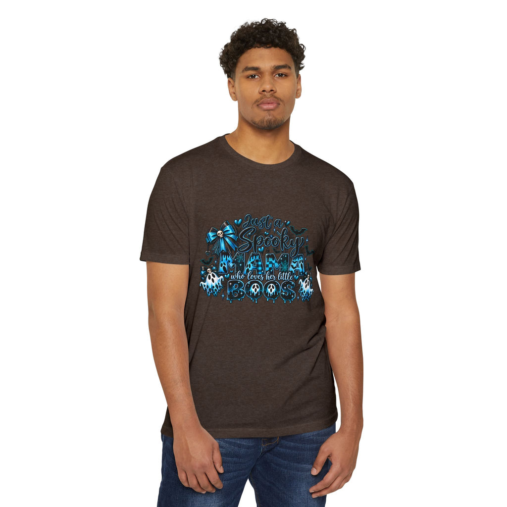 Spooky Cute Blue Skull Halloween T-Shirt