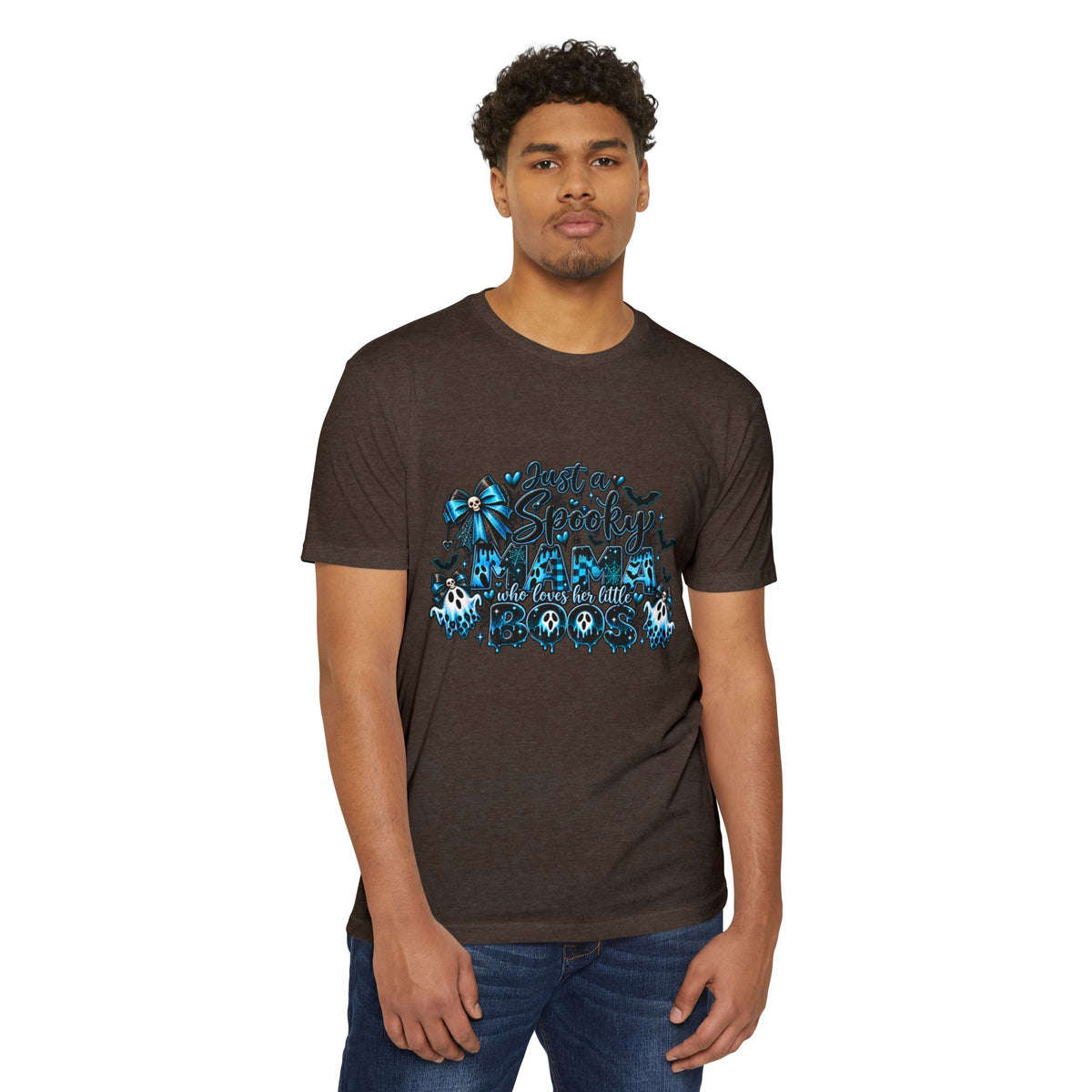 Spooky Cute Blue Skull Halloween T-Shirt