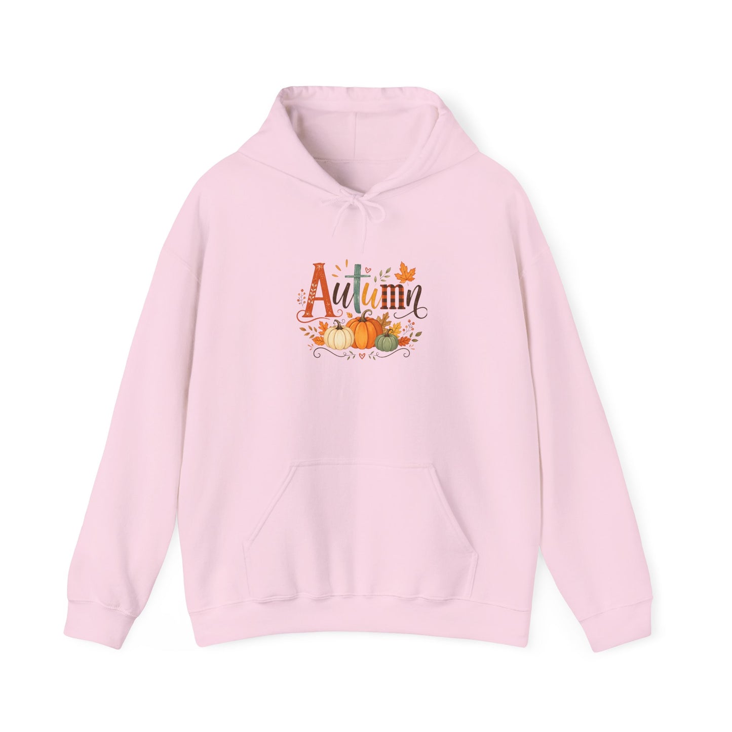 Autumn Pumpkins Hoodie — Cozy Fall Sweatshirt with 'Autumn' Pumpkin Design