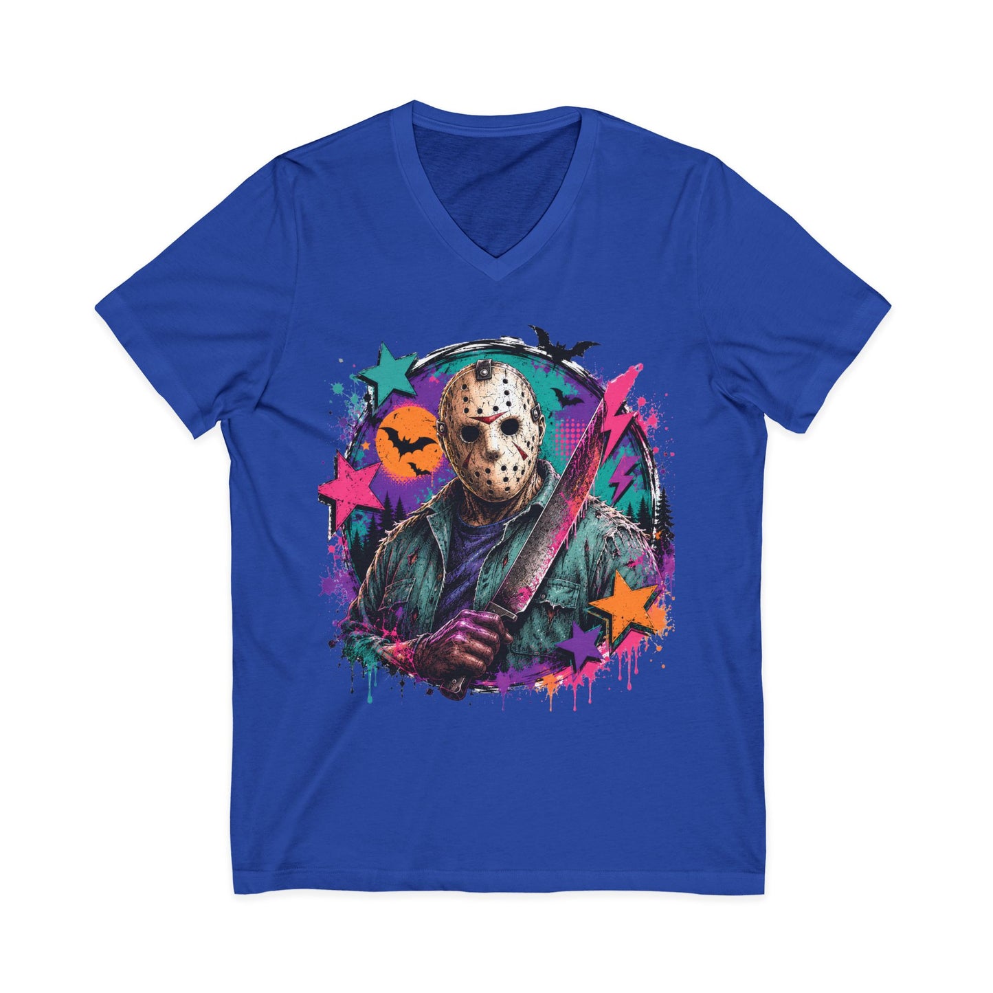 Unisex Jersey Short Sleeve V-Neck Tee