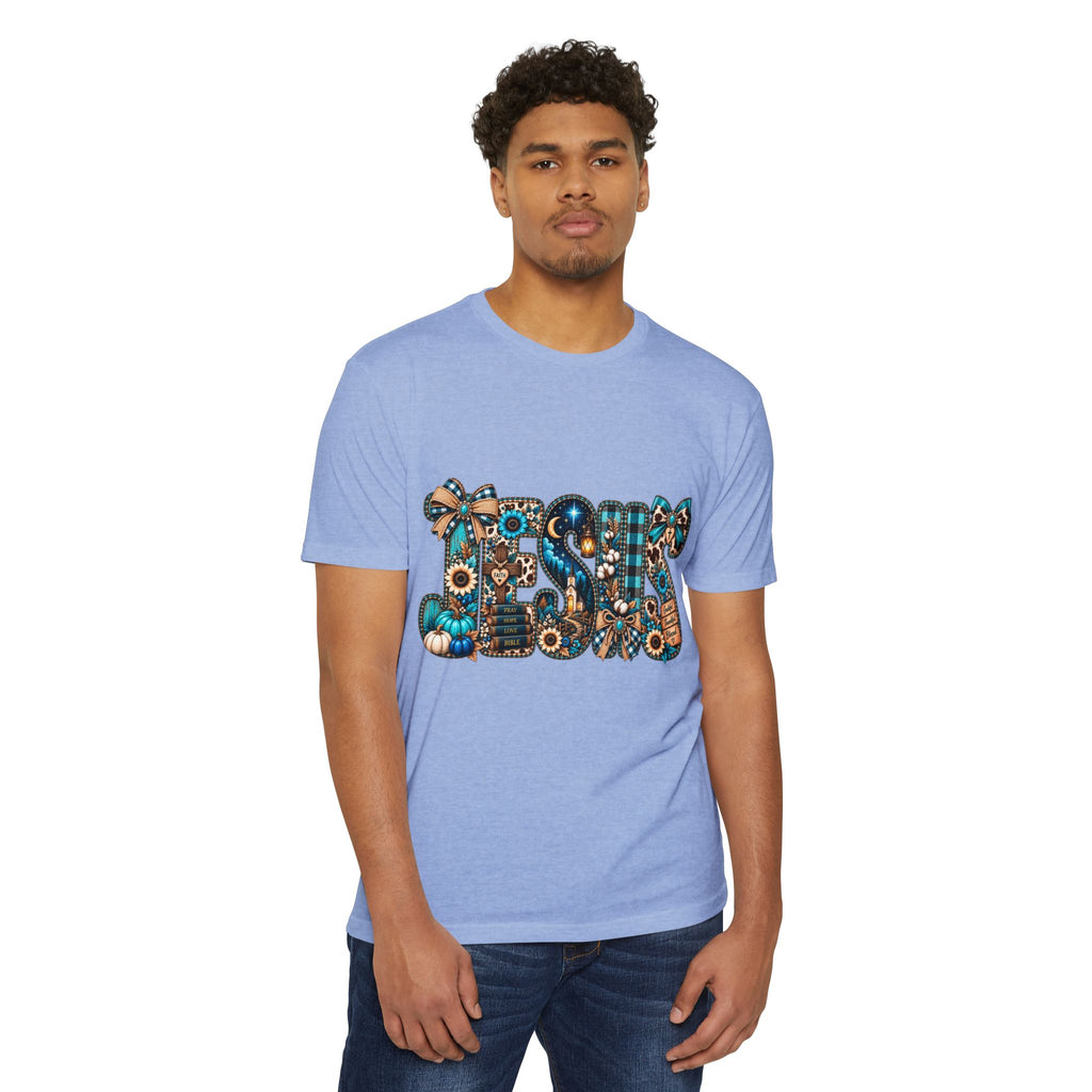Fall Mom T‑Shirt — Rustic Sunflower & Plaid 'MOM' Graphic