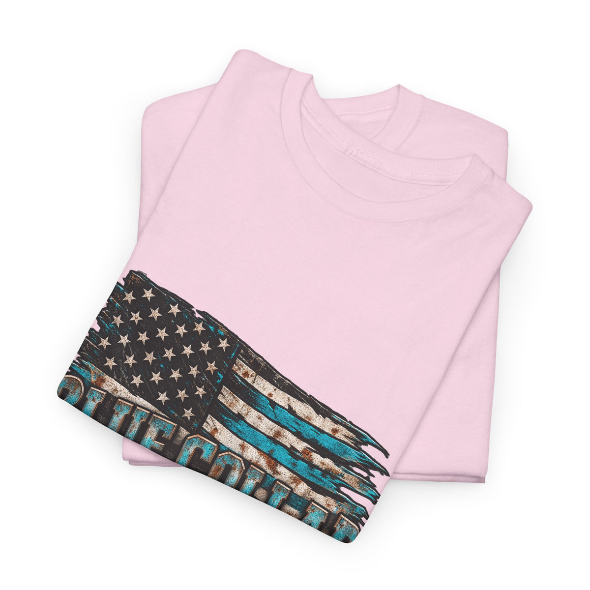 Blue Collar T-Shirt — "Blue Collar Made" & "American Blue Collar" Patriotic Workwear Tee