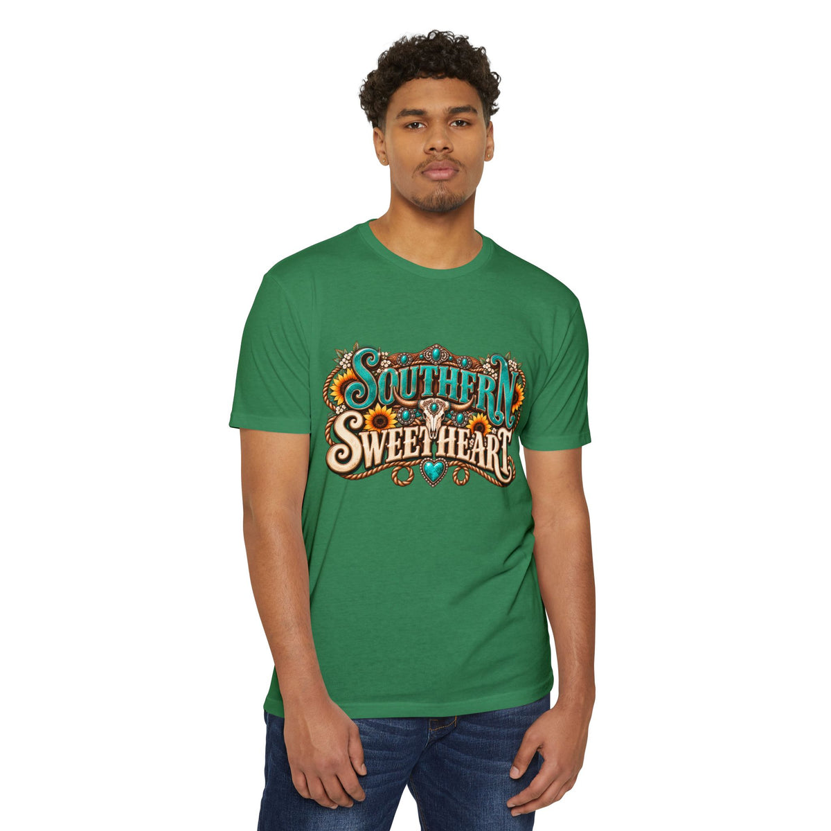 Southern Sweetheart T-Shirt — "Sweet Tea & Sunshine" Graphic Tee