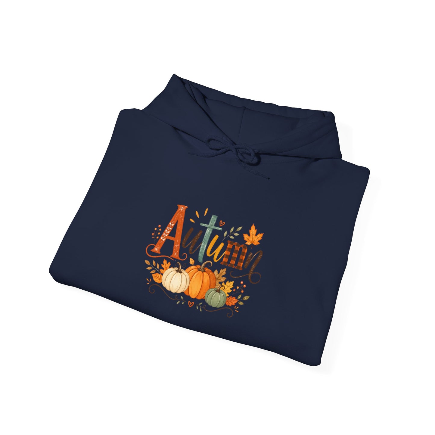 Autumn Pumpkins Hoodie — Cozy Fall Sweatshirt with 'Autumn' Pumpkin Design