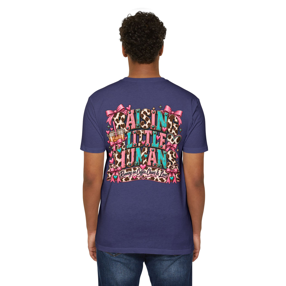 Mama Leopard Bow T-Shirt — Raising Little Humans Cute Graphic Tee