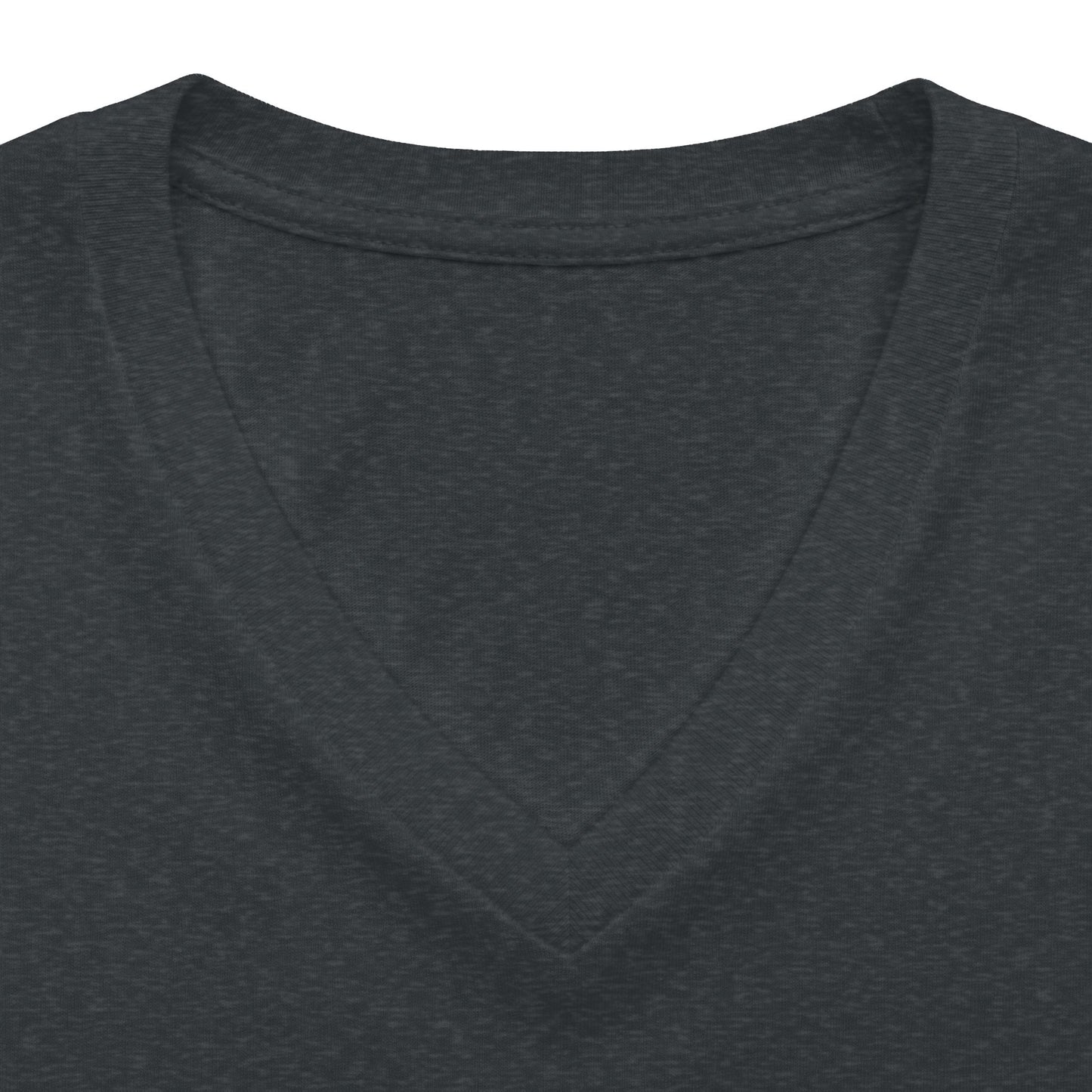 Women's V-Neck Tee — Fall Football Pumpkin Design