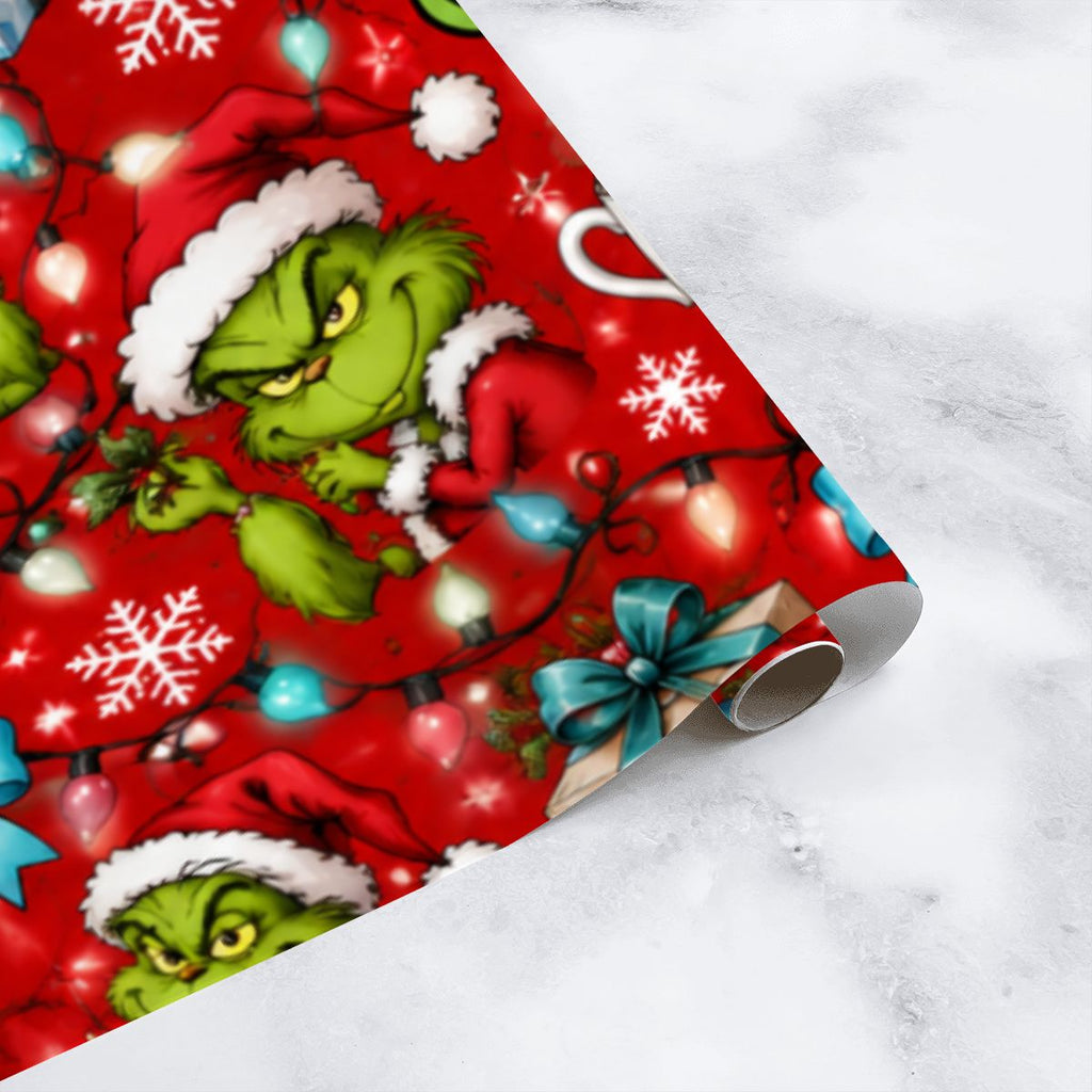 3Pack Gift Wrapping Paper Sheets funny grinch wrappingpaper
