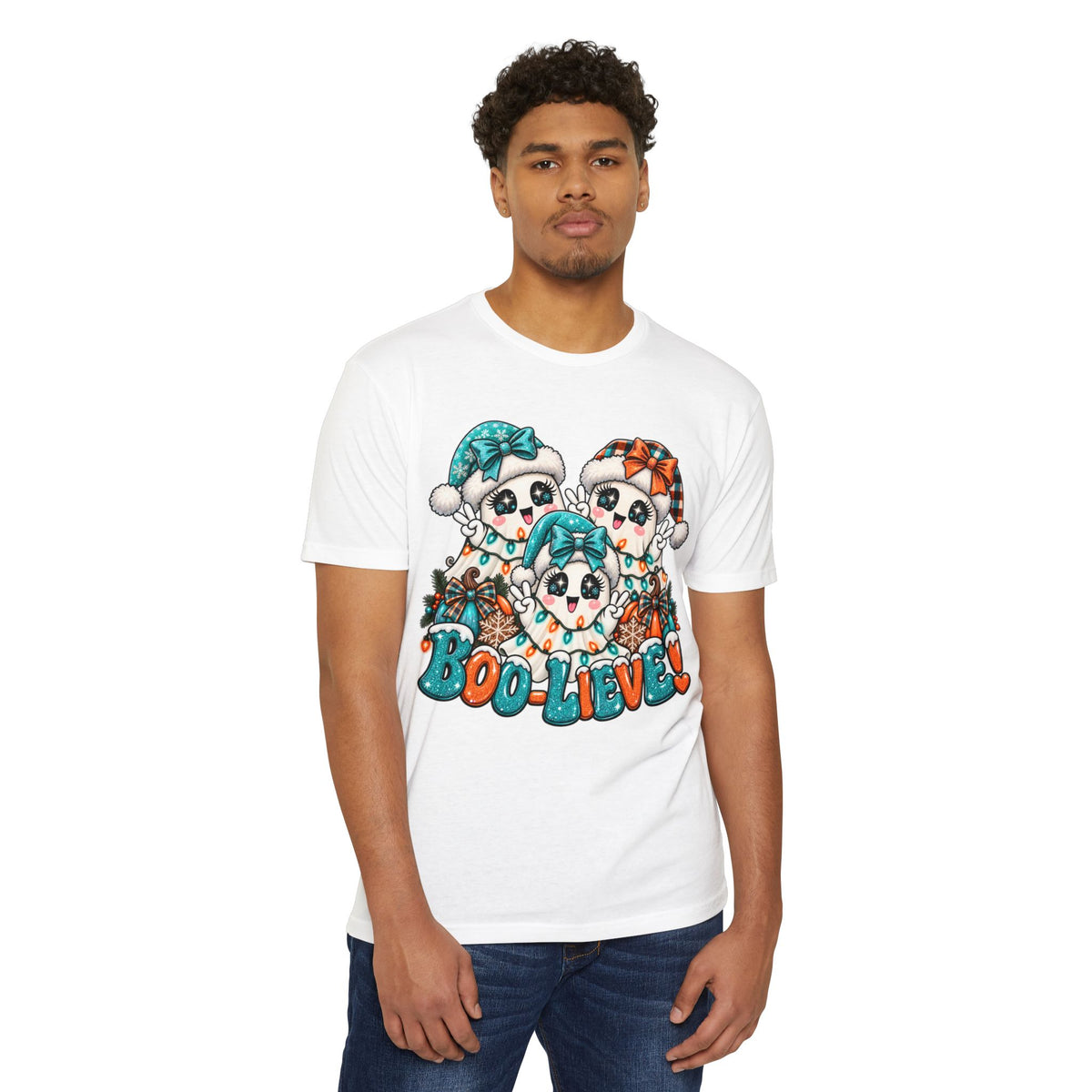 Boo-Lieve! Cute Ghosts Halloween T-Shirt