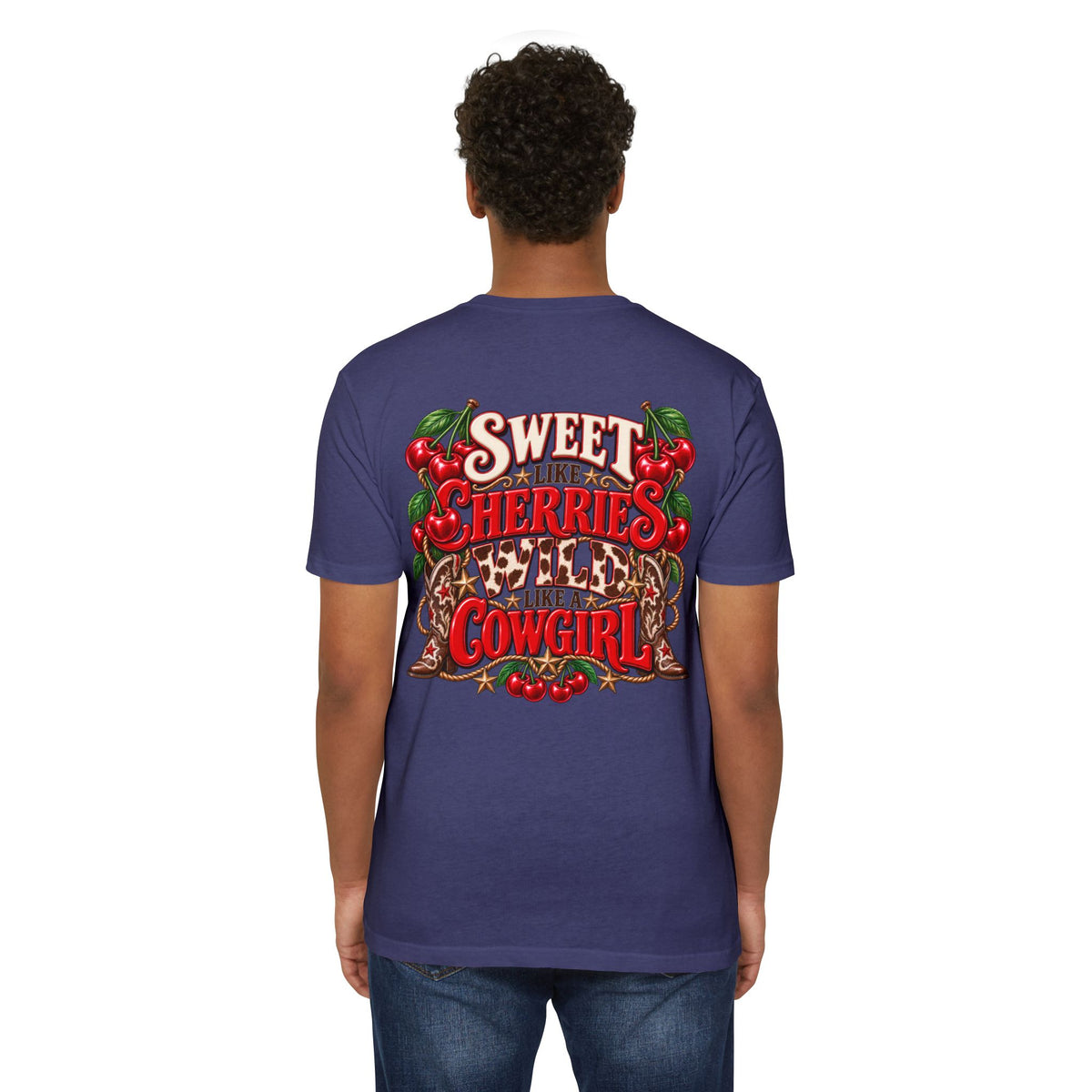 Cherry Picked Cowgirl T-Shirt — "Sweet Cherries Wild Cowgirl" Graphic Tee