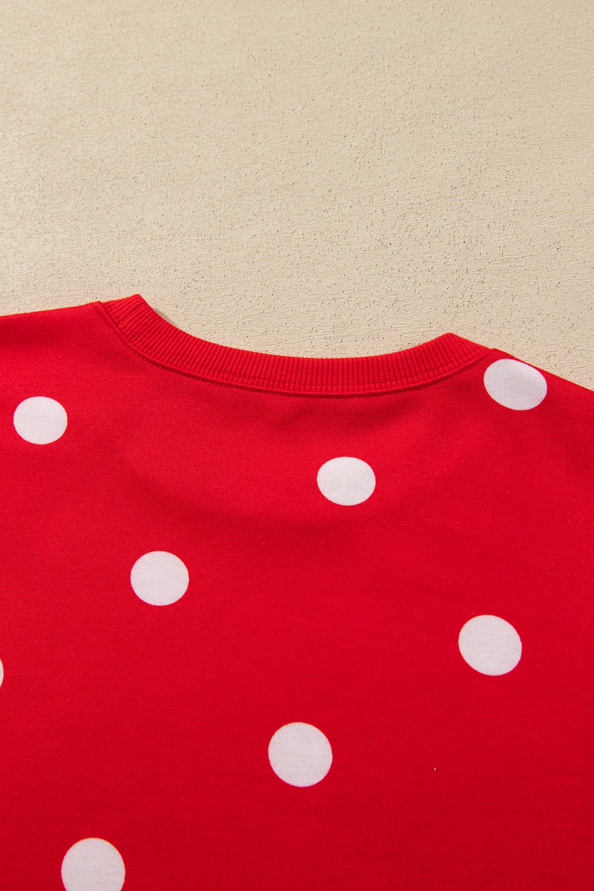 Brown Polka Dot Raw Hem Relaxed Pullover Loose Skort Two Piece Set