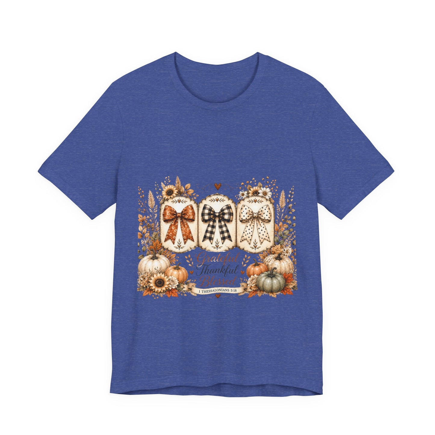 Thankful Grateful Blessed Fall Tee