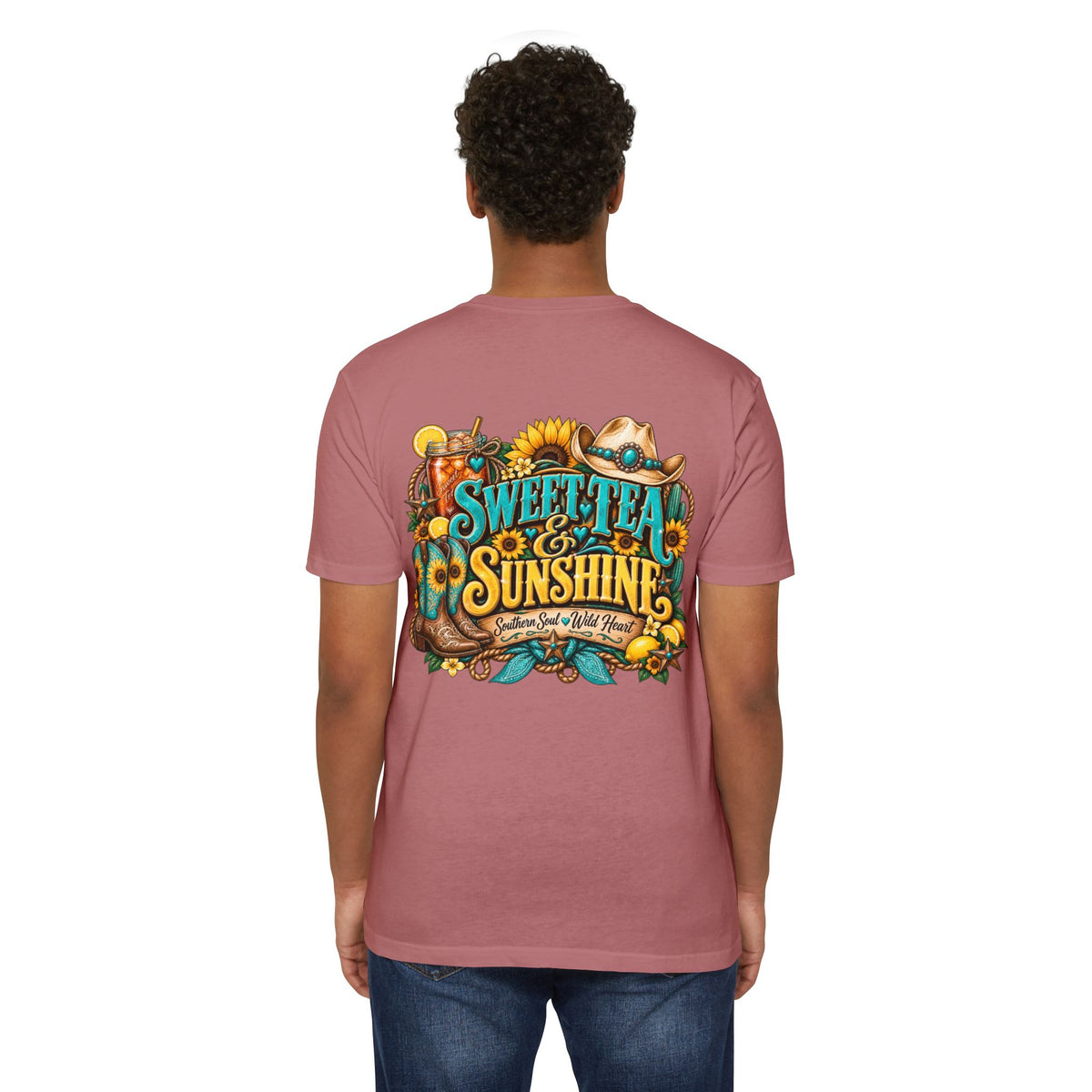 Southern Sweetheart T-Shirt — "Sweet Tea & Sunshine" Graphic Tee