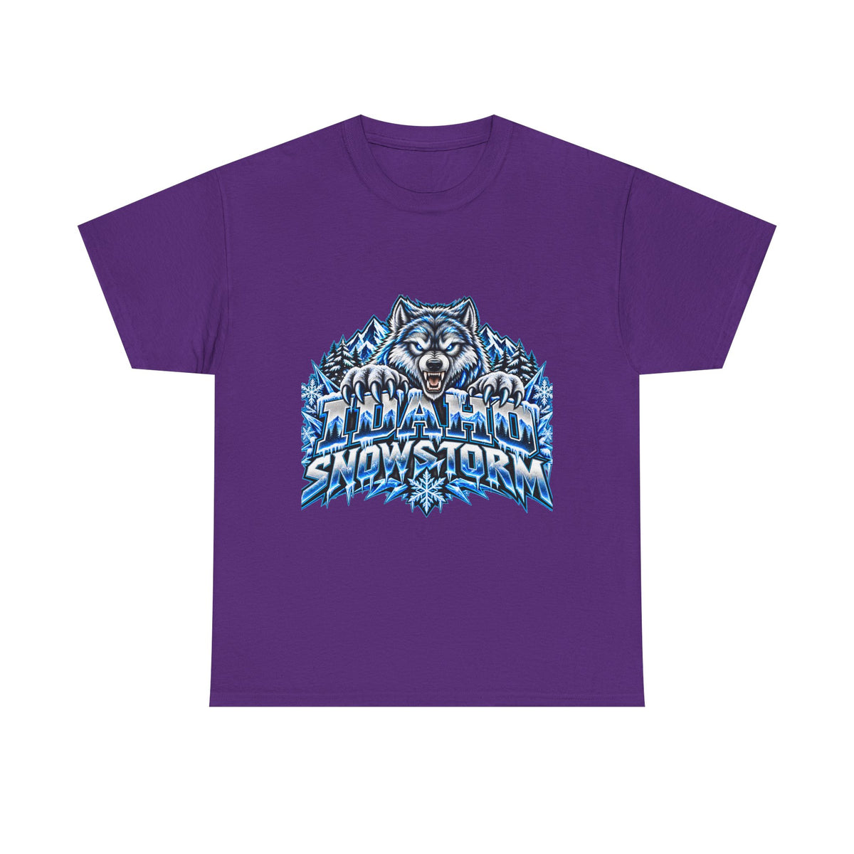 Snowstorm Wolf T‑Shirt — Fierce Arctic Wolf Graphic Tee