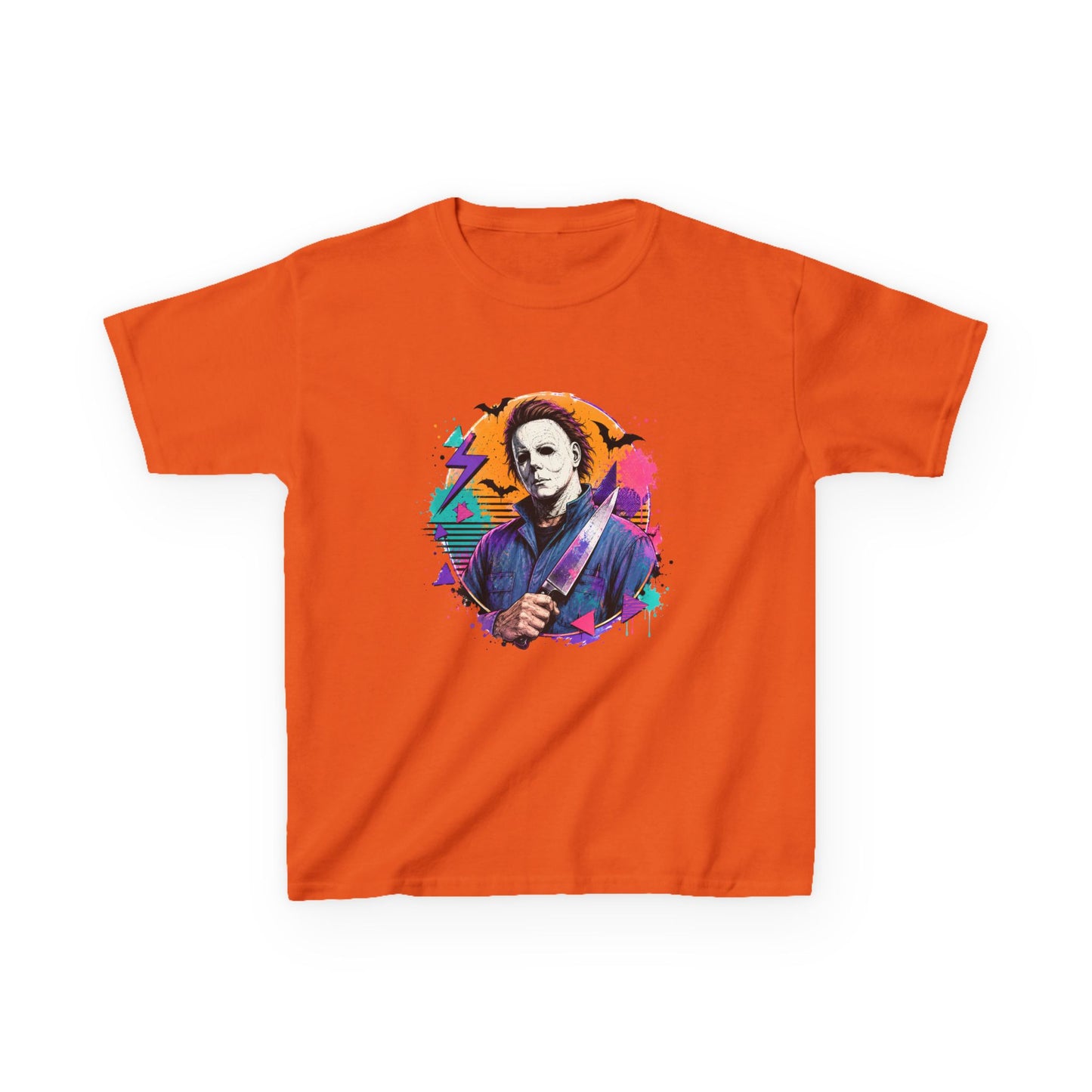 Kids T-Shirt — Colorful Retro Michael Myers Horror Tee