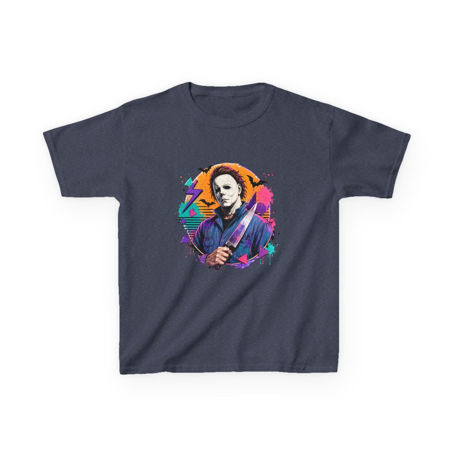 Kids T-Shirt — Colorful Retro Michael Myers Horror Tee