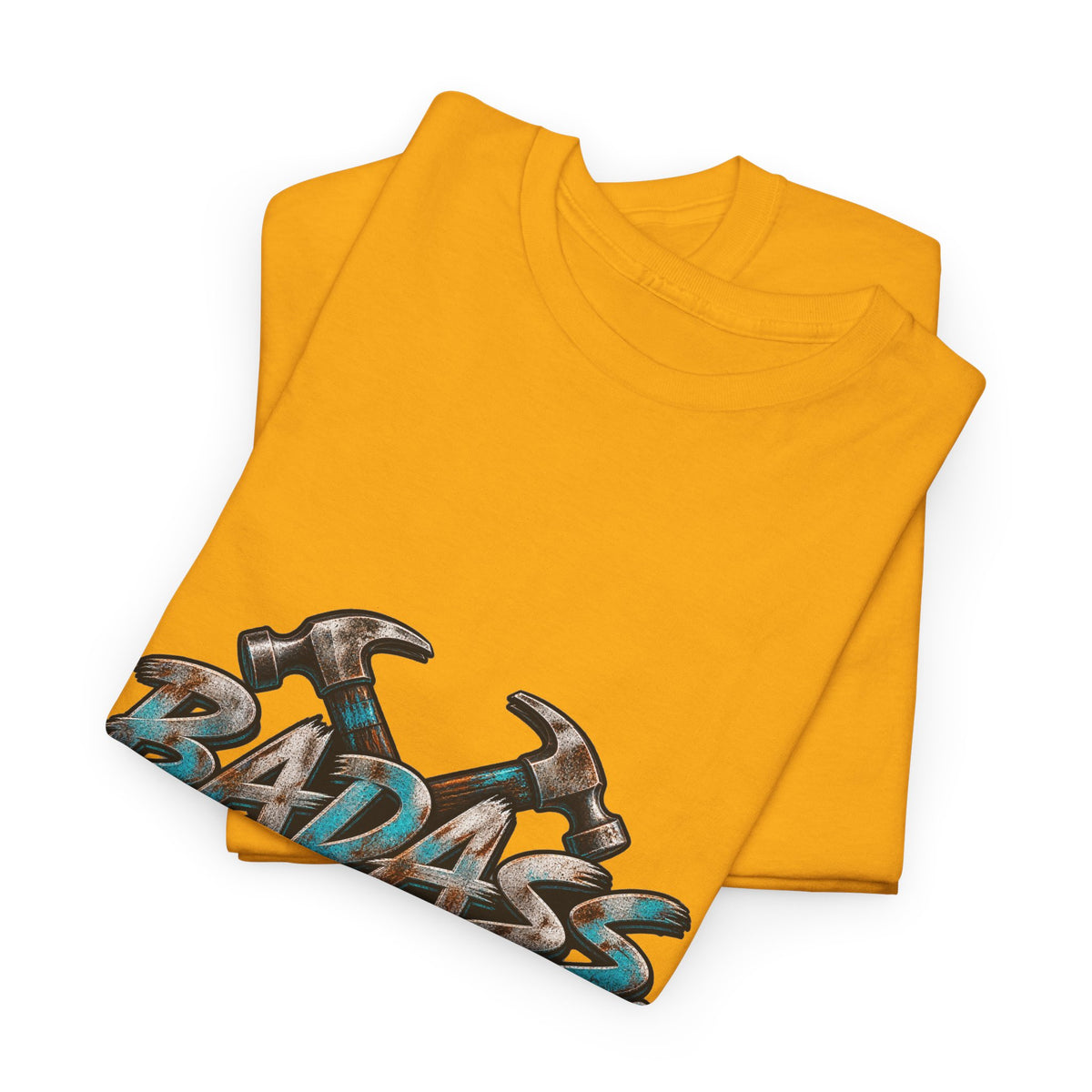 Badass Blue Collar Tee — 'Badass & Blue Collar' Workwear Graphic T‑Shirt