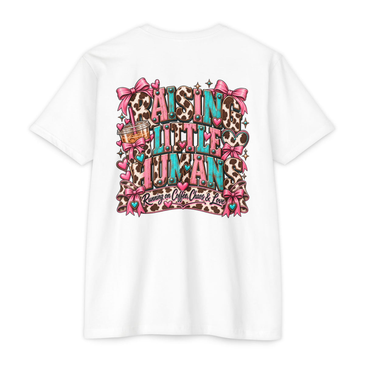 Mama Leopard Bow T-Shirt — Raising Little Humans Cute Graphic Tee