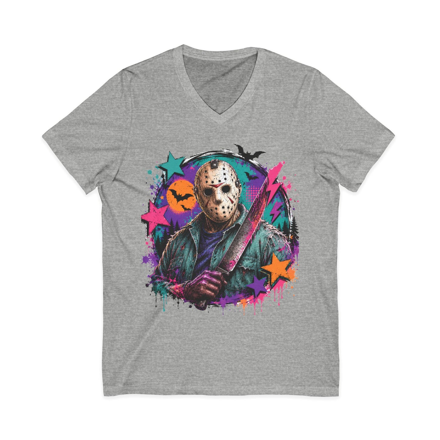 Unisex Jersey Short Sleeve V-Neck Tee