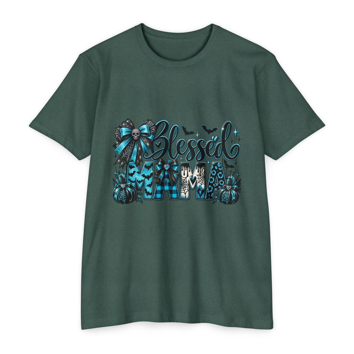 Blessed Homefall T-Shirt — Teal Pumpkin & Fall Gnome Graphic Tee