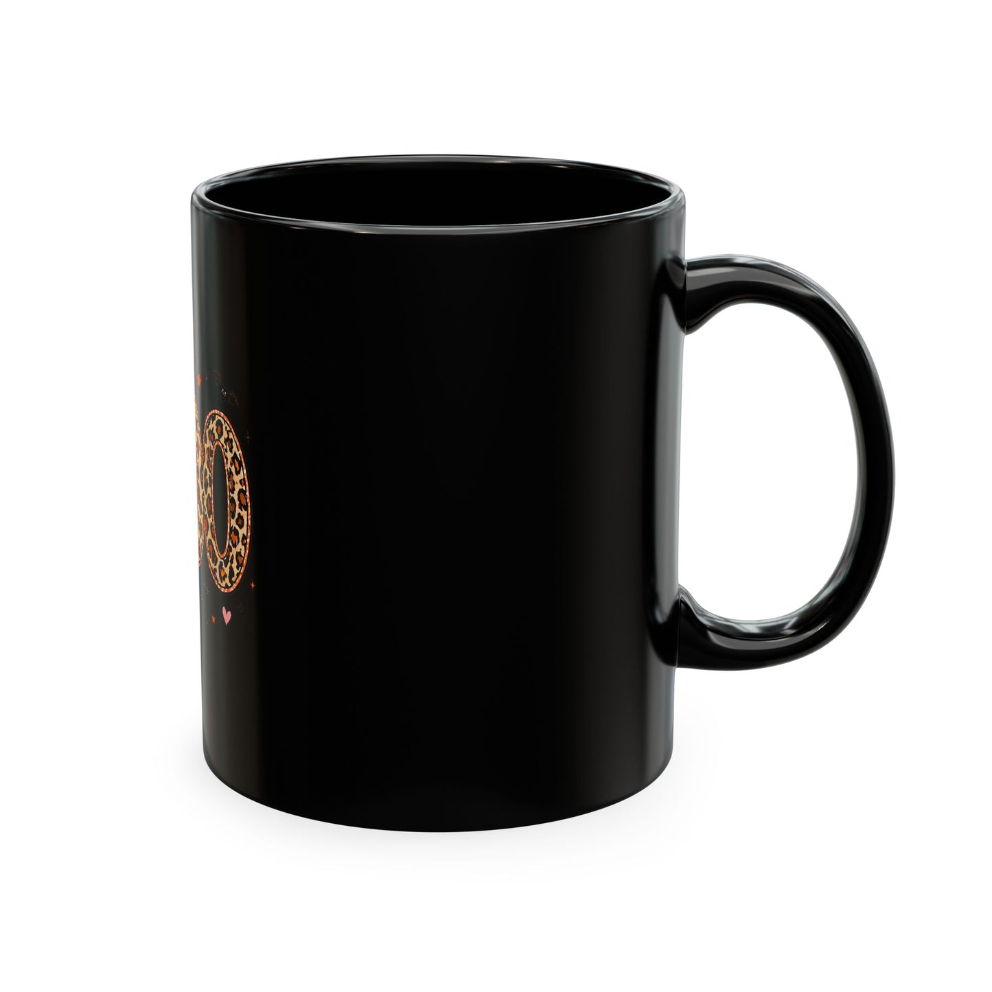 Boo Leopard Ghost Ceramic Mug — Cute Halloween Coffee Cup