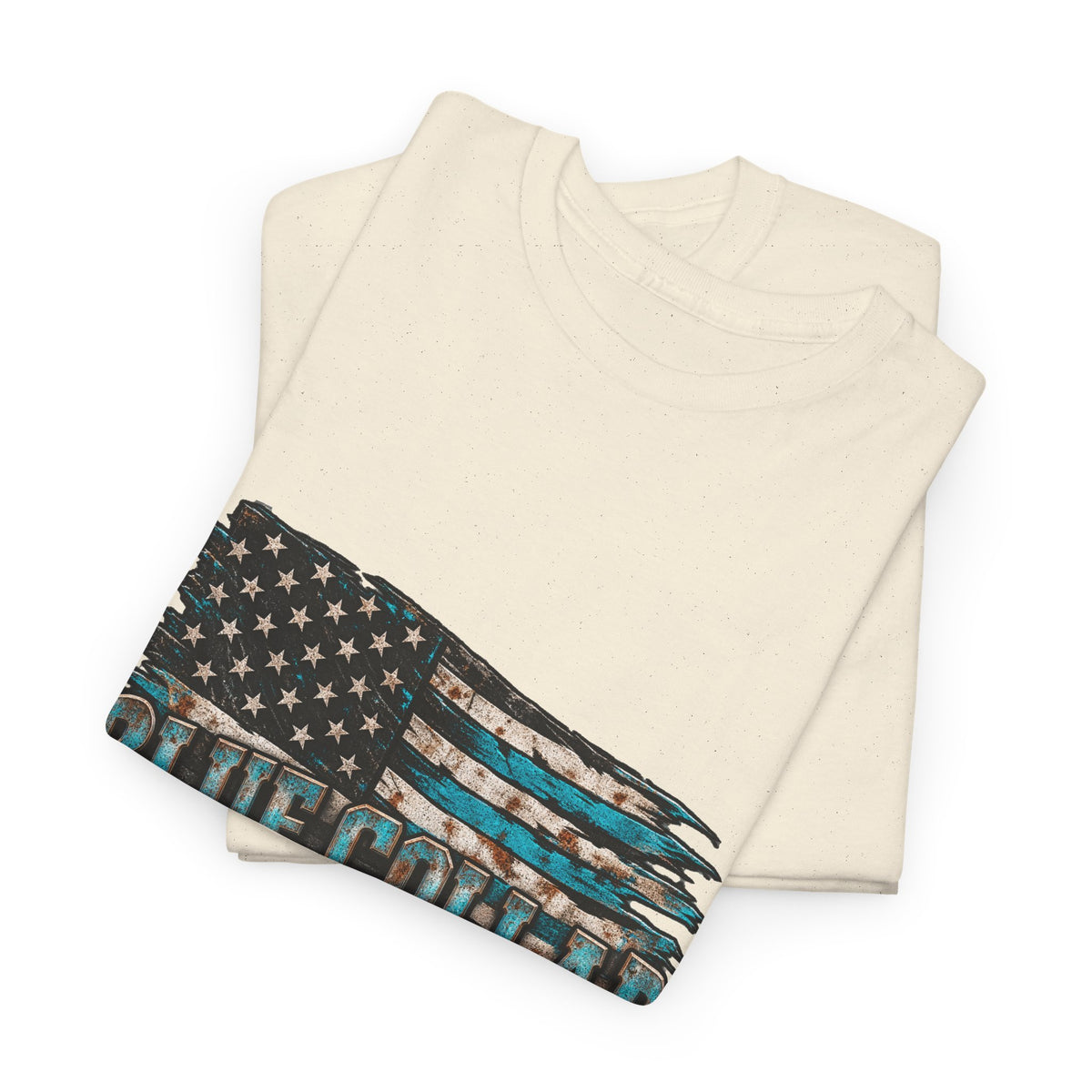 Blue Collar T-Shirt — "Blue Collar Made" & "American Blue Collar" Patriotic Workwear Tee