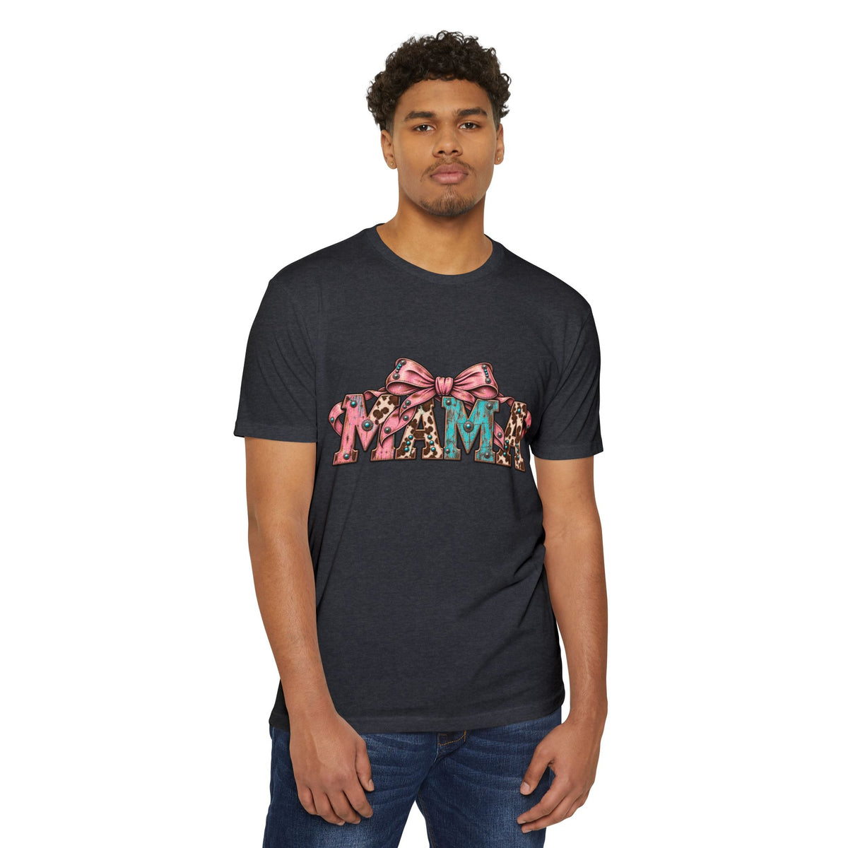 Mama Leopard Bow T-Shirt — Raising Little Humans Cute Graphic Tee