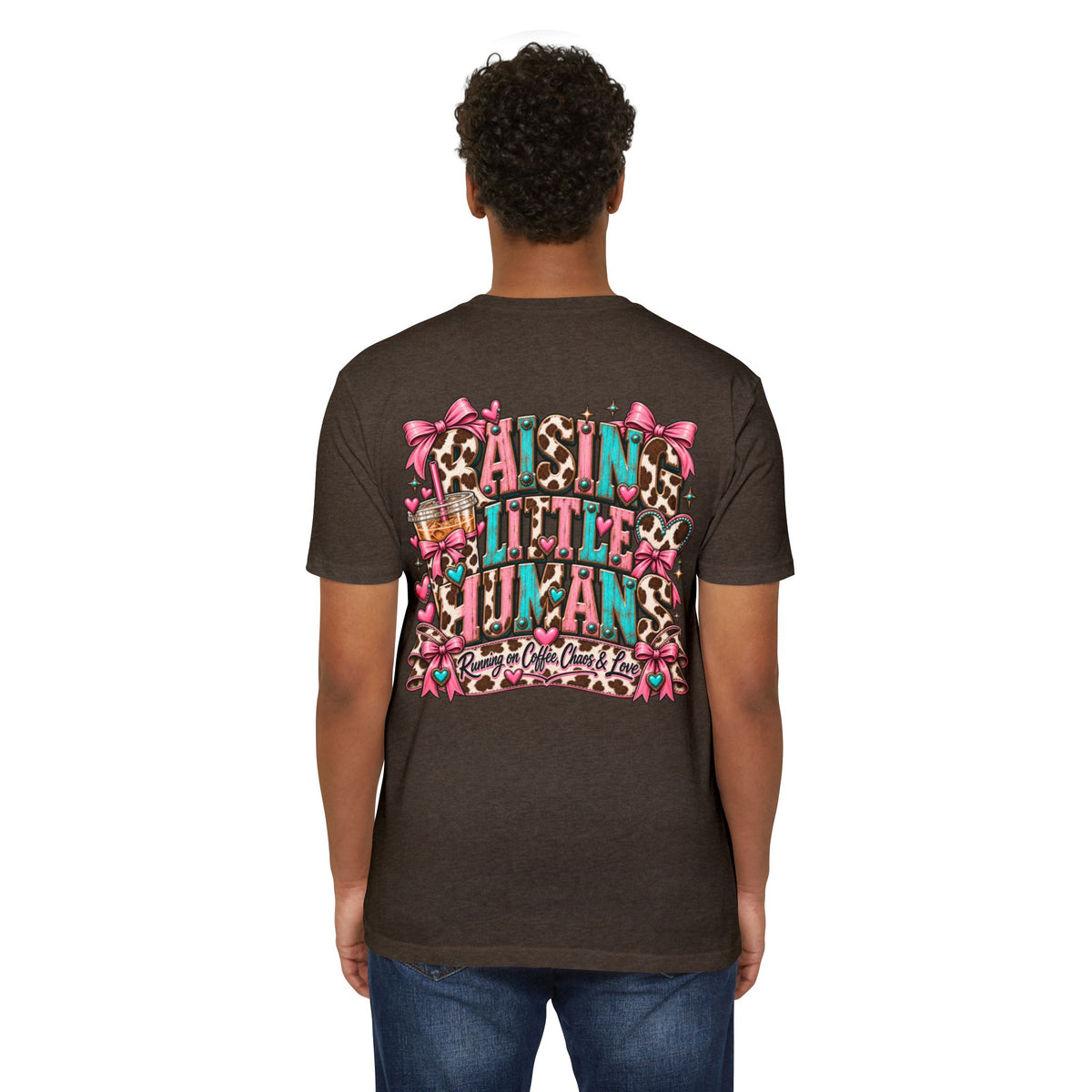 Mama Leopard Bow T-Shirt — Raising Little Humans Cute Graphic Tee