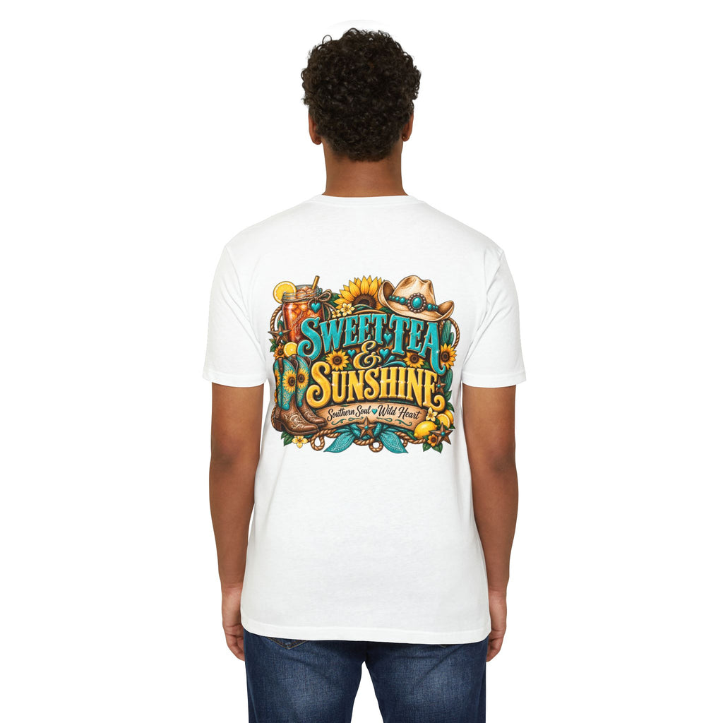 Southern Sweetheart T-Shirt — "Sweet Tea & Sunshine" Graphic Tee