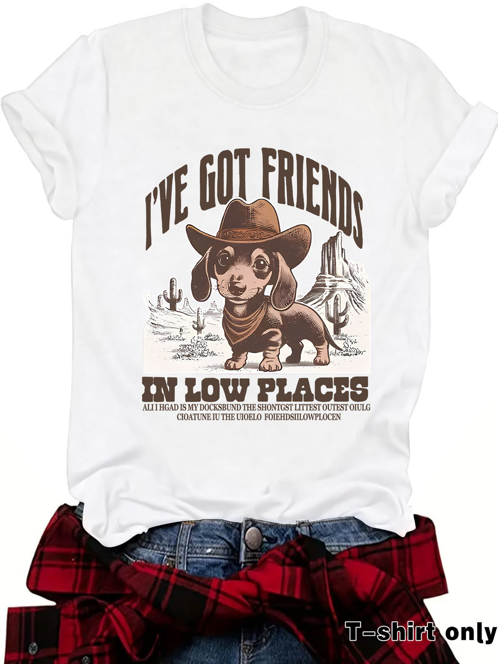 Interesting Sausage Dog Western Short Sleeve