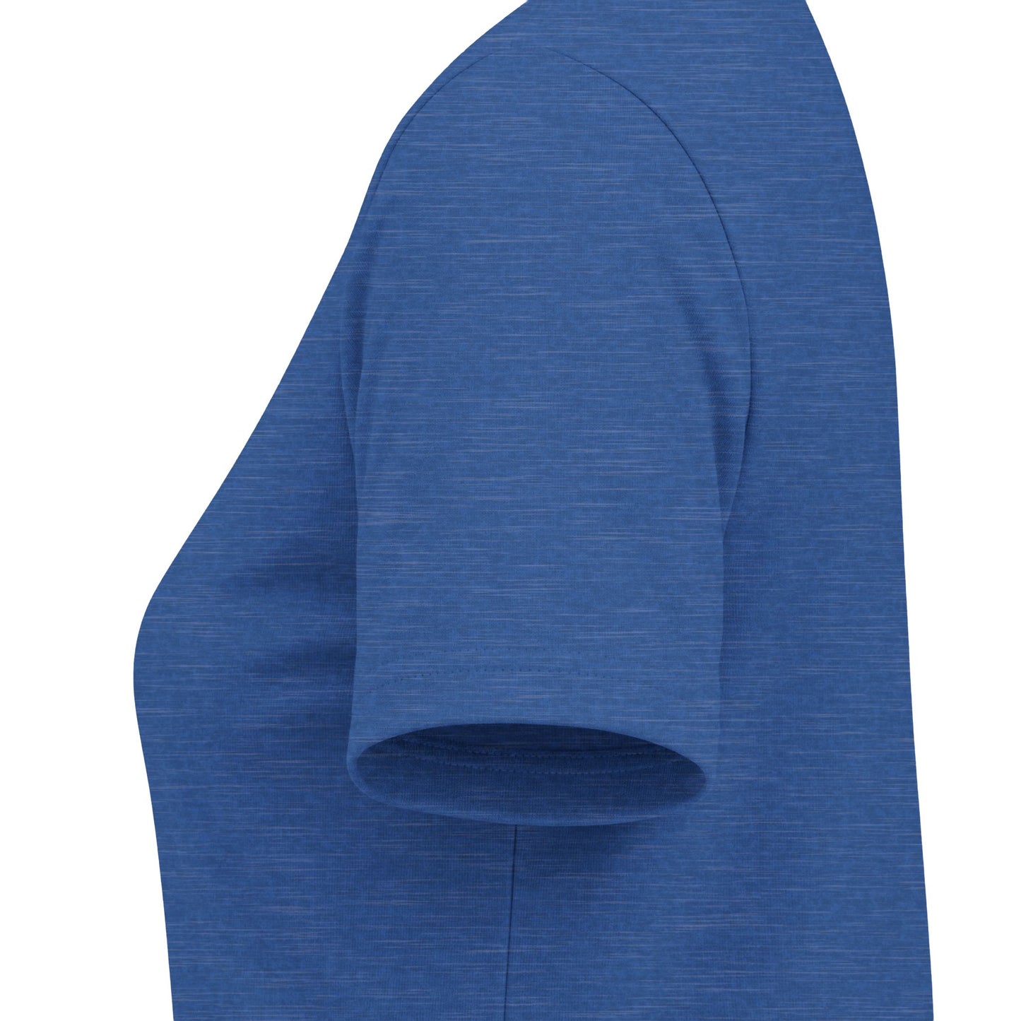 Women’s V‑Neck Tee — Teal Distressed Cowboy Hat Graphic