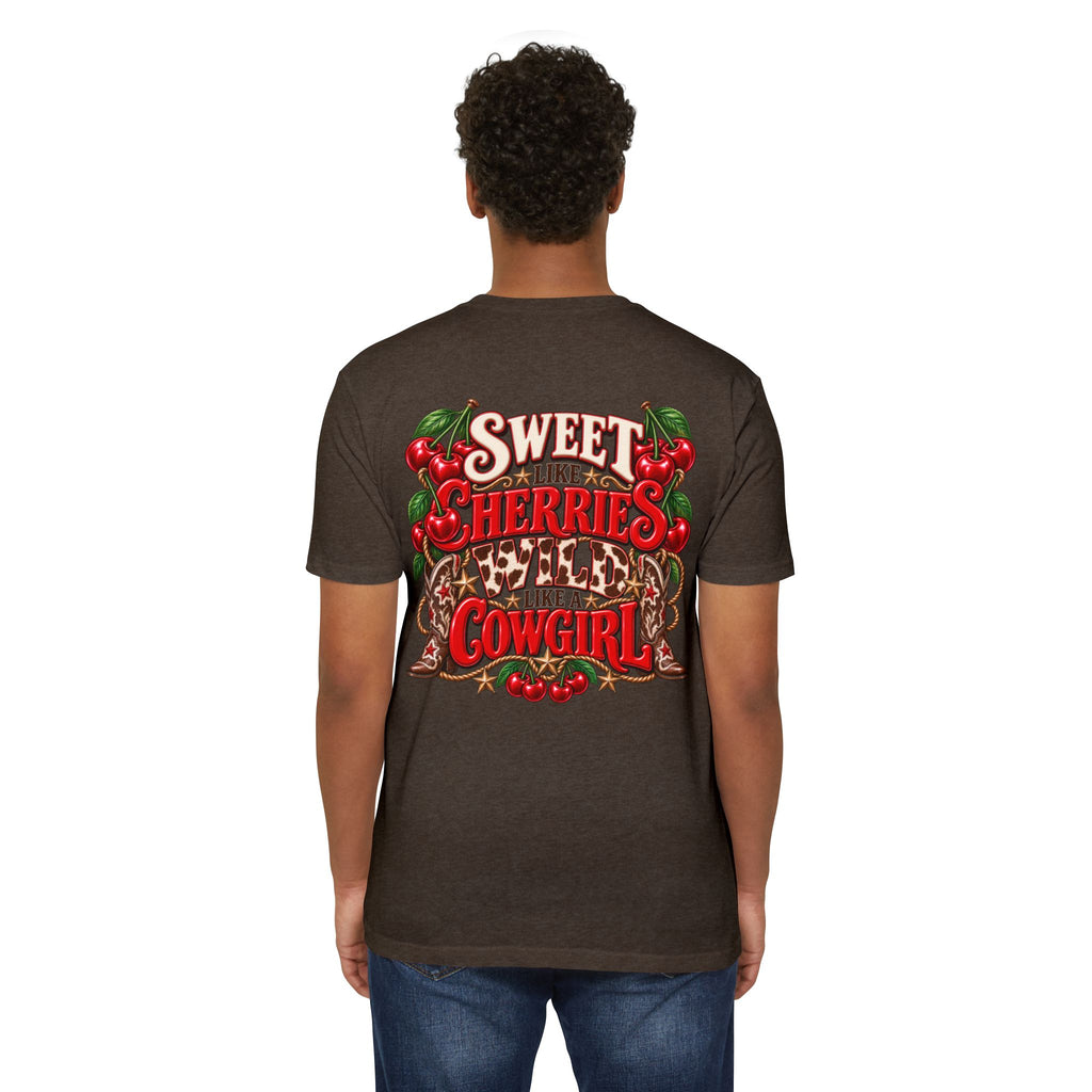 Cherry Picked Cowgirl T-Shirt — "Sweet Cherries Wild Cowgirl" Graphic Tee