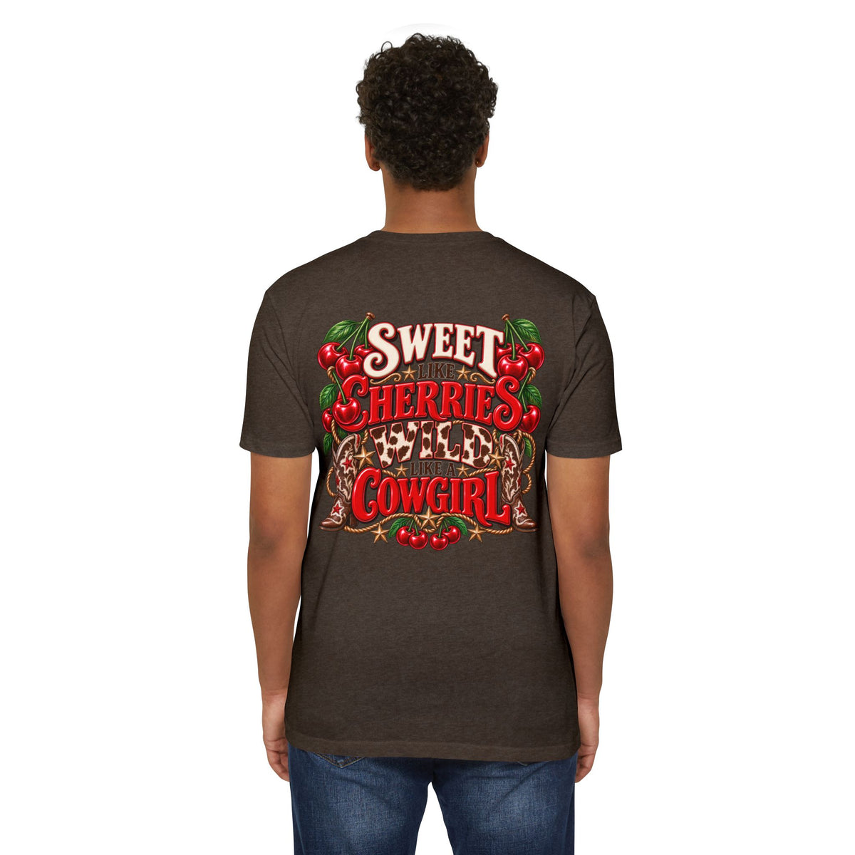 Cherry Picked Cowgirl T-Shirt — "Sweet Cherries Wild Cowgirl" Graphic Tee