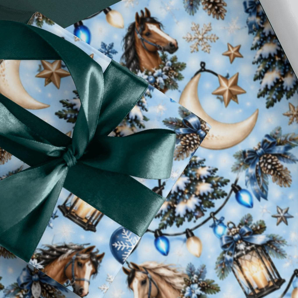 3Pack Gift Wrapping Paper Sheets horse and tree wrappingpaper