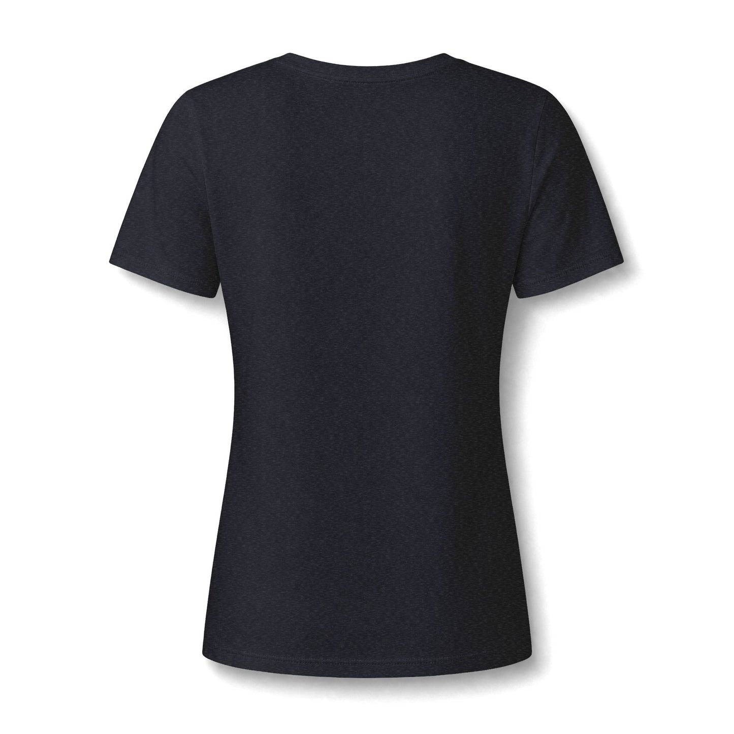 Mama Fall V-Neck Tee — Pumpkin & Autumn Leaves Graphic