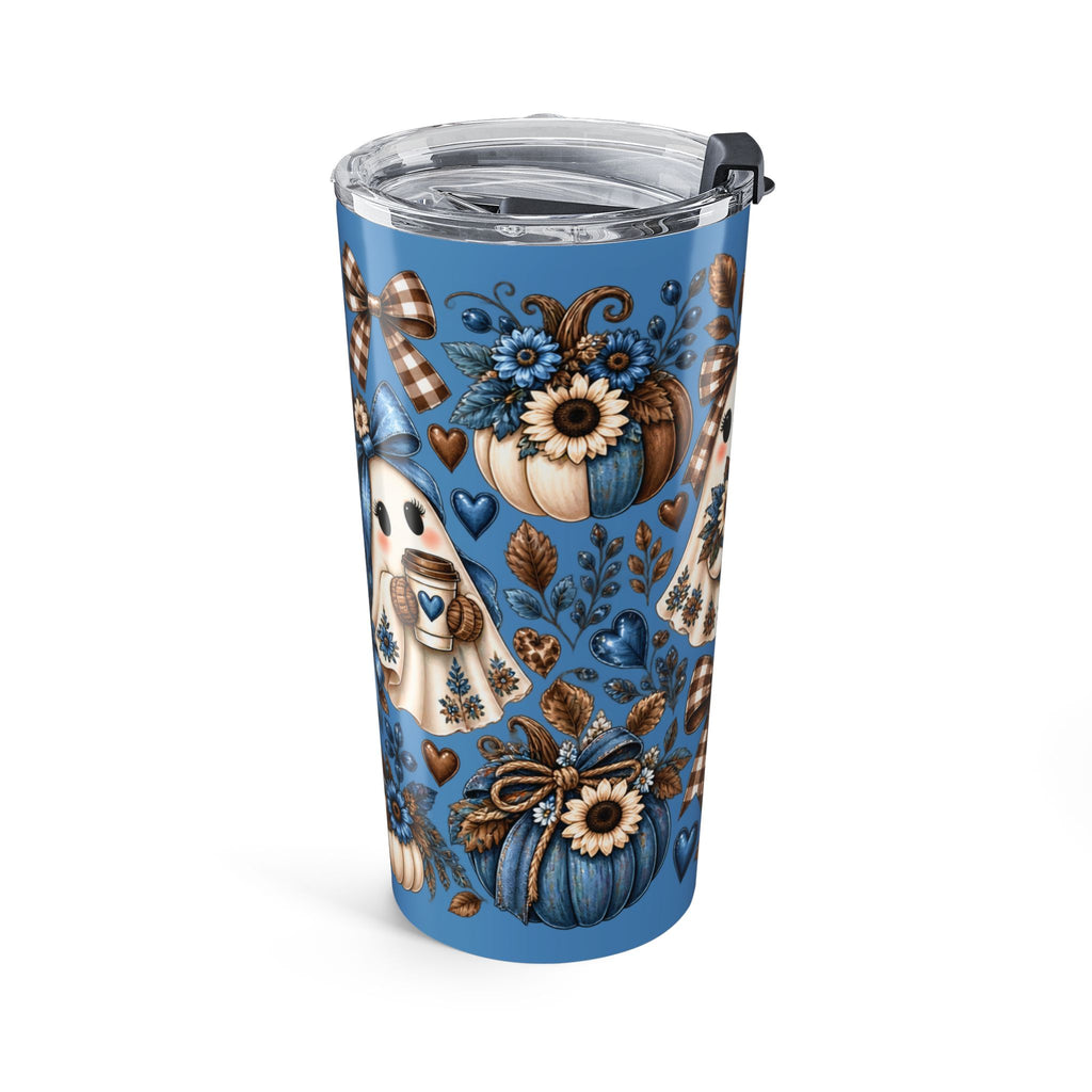 20oz Halloween Ghost Tumbler — Blue Pumpkin Fall Travel Cup