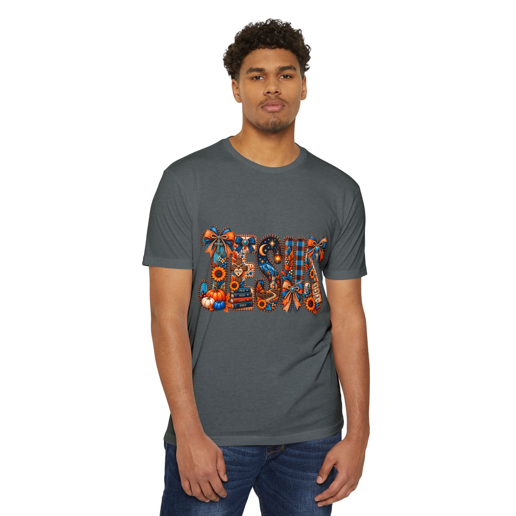 Autumn Blessings T-Shirt — Fall Plaid Pumpkins & Sunflowers Graphic