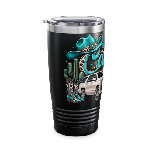 Cadillac Mama 20oz Tumbler — Turquoise Cowgirl SUV Design