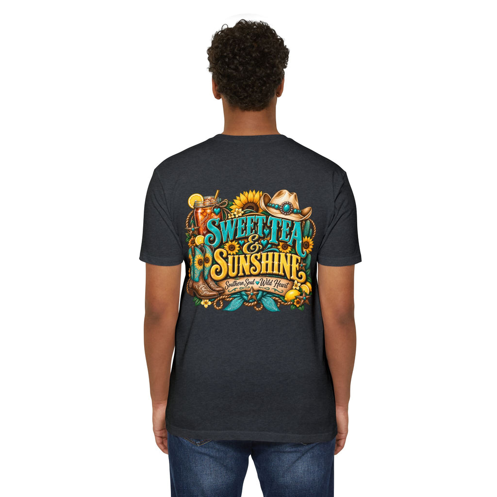 Southern Sweetheart T-Shirt — "Sweet Tea & Sunshine" Graphic Tee