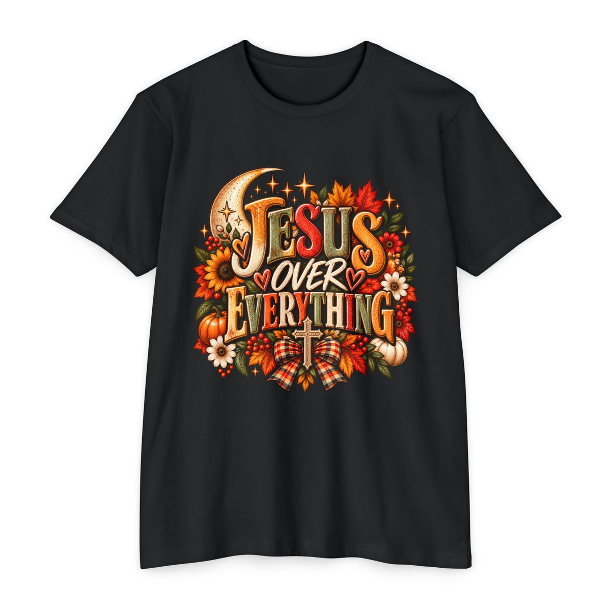 Jesus Over Everything Fall Graphic T-Shirt