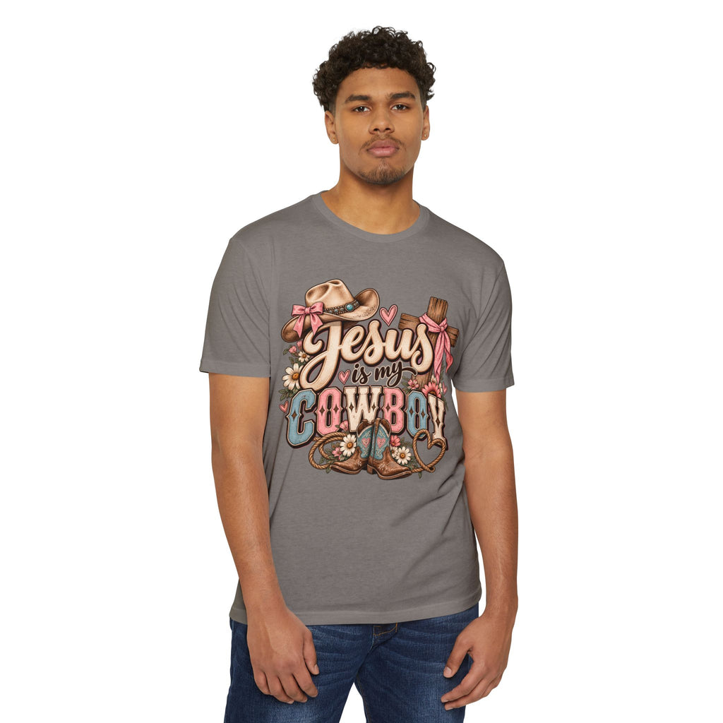 Jesus Is My Cowboy T-Shirt — Western Christian Faith Graphic Tee