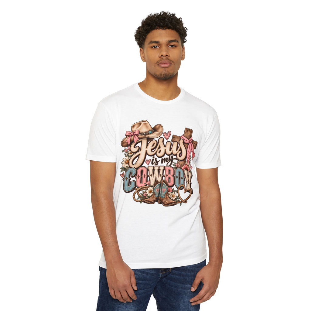 Jesus Is My Cowboy T-Shirt — Western Christian Faith Graphic Tee
