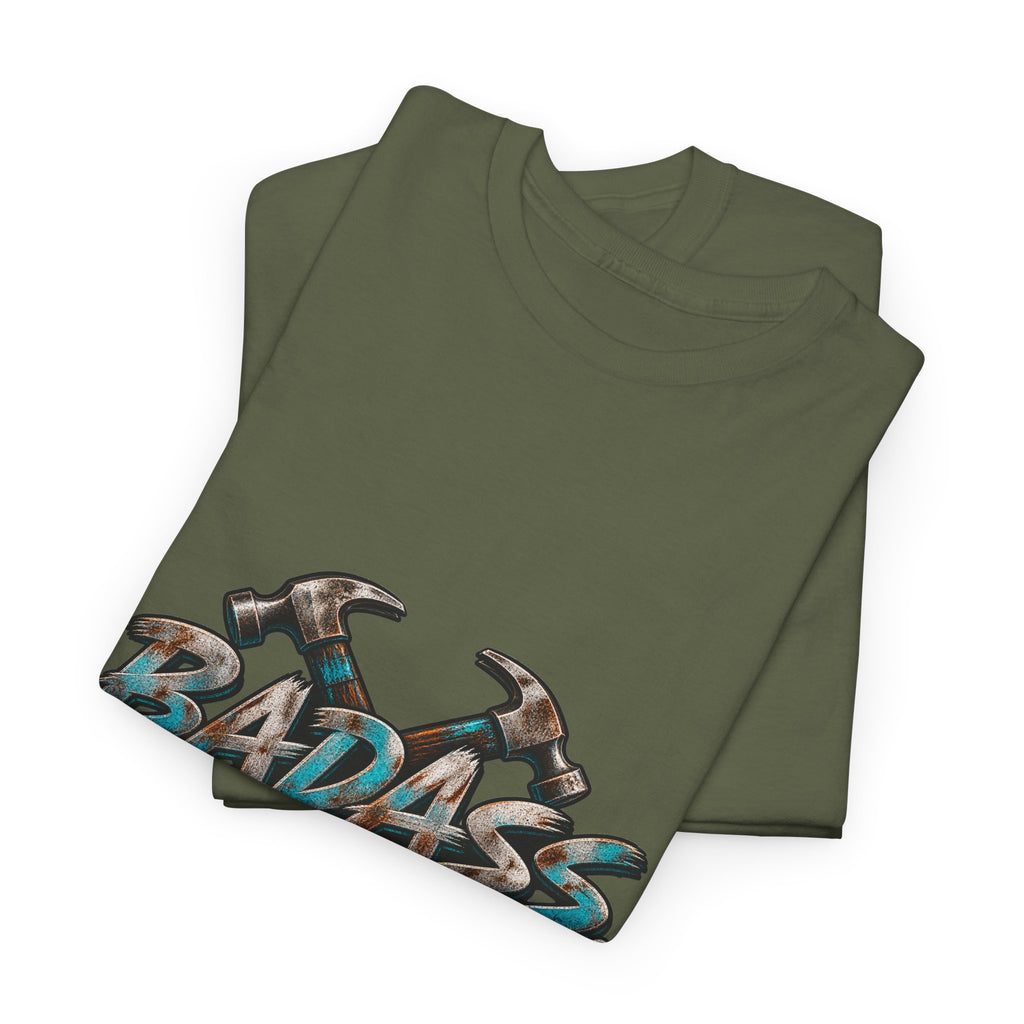 Badass Blue Collar Tee — 'Badass & Blue Collar' Workwear Graphic T‑Shirt