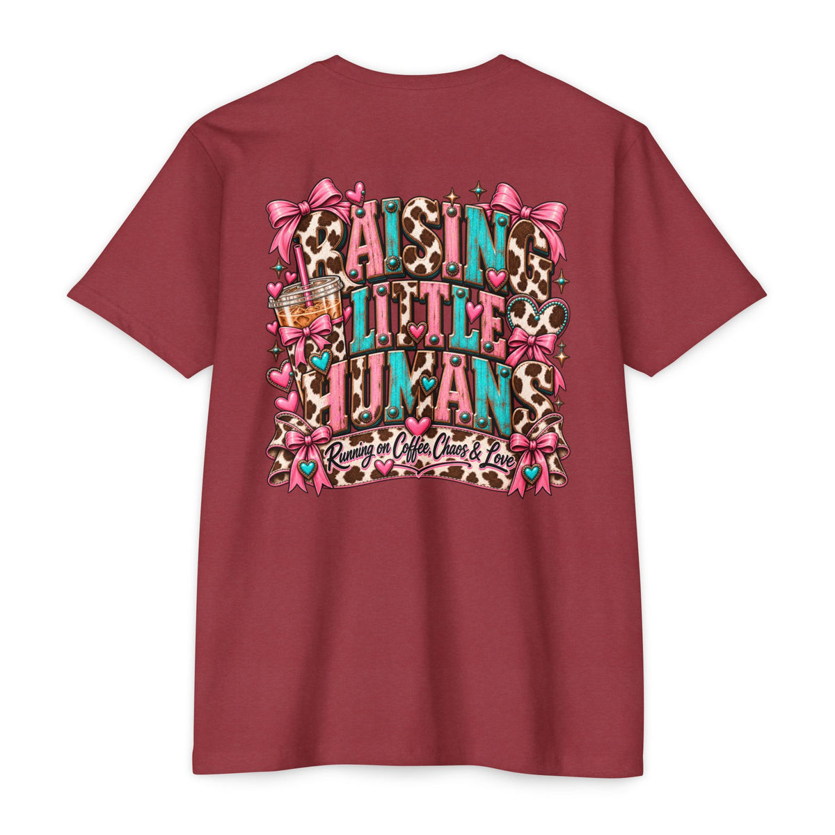Mama Leopard Bow T-Shirt — Raising Little Humans Cute Graphic Tee