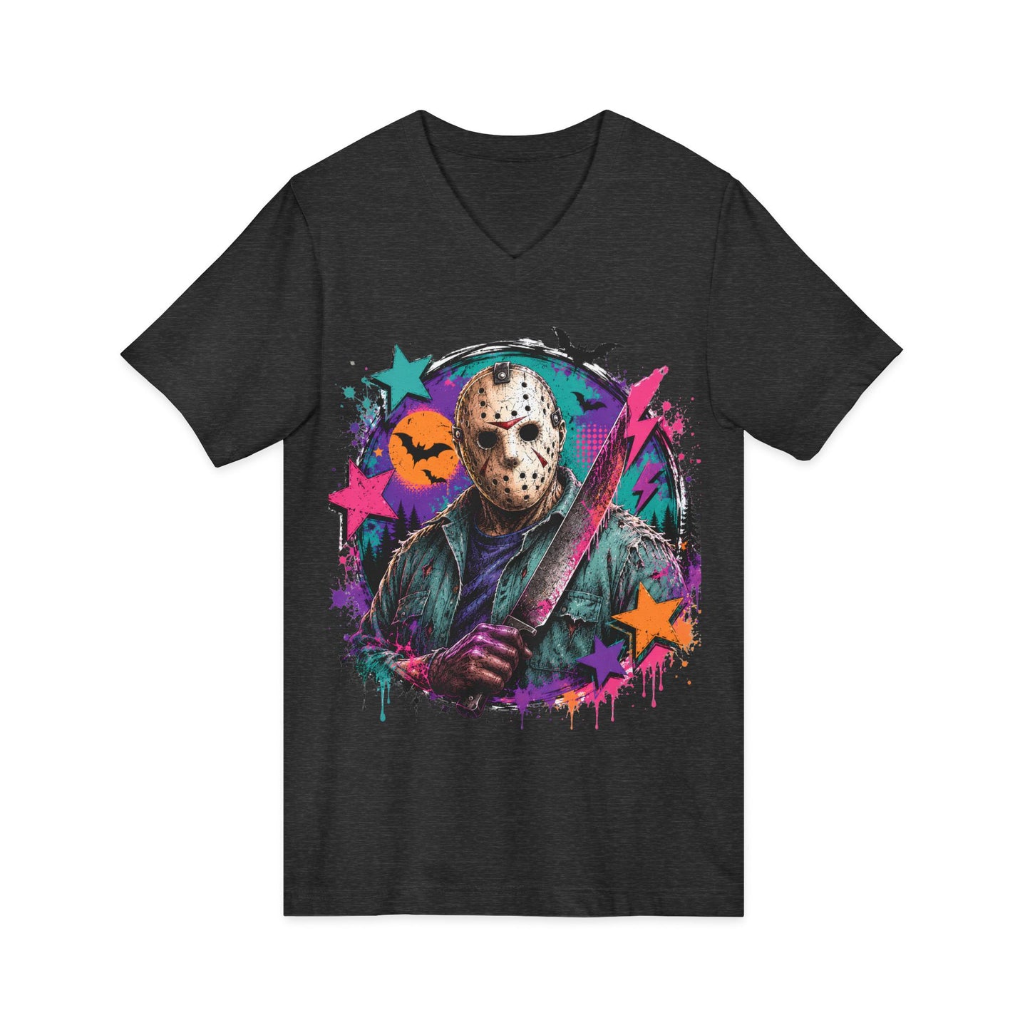 Unisex Jersey Short Sleeve V-Neck Tee