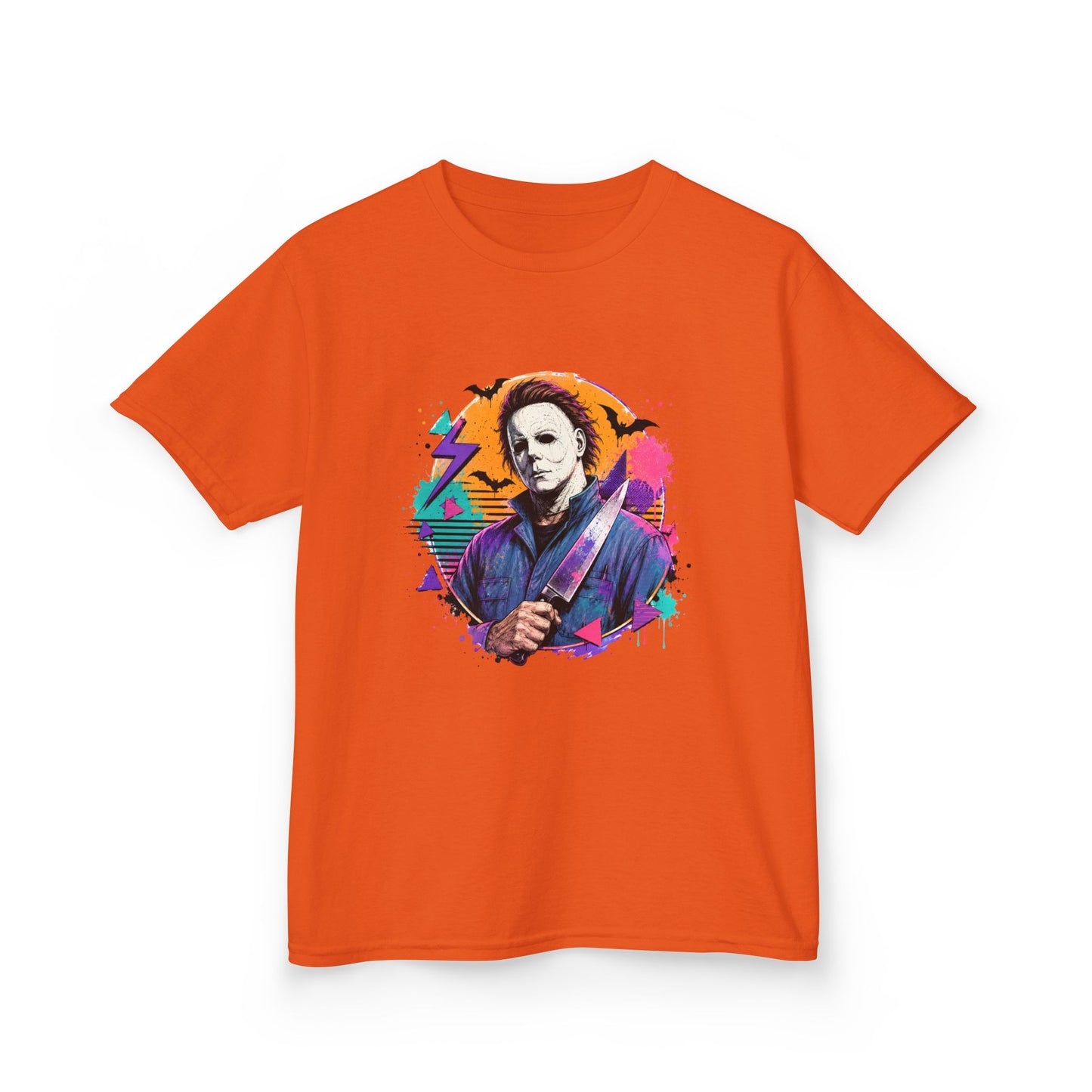 Kids T-Shirt — Colorful Retro Michael Myers Horror Tee