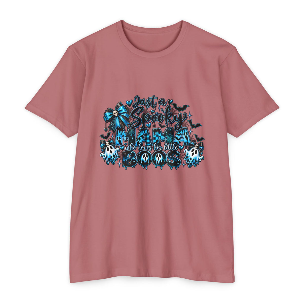 Spooky Cute Blue Skull Halloween T-Shirt