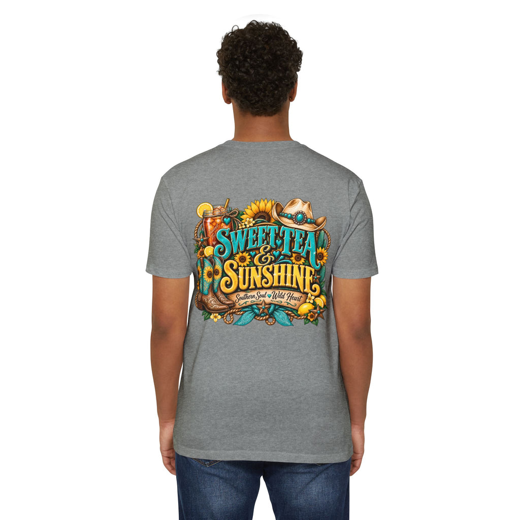 Southern Sweetheart T-Shirt — "Sweet Tea & Sunshine" Graphic Tee